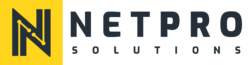 Logo de NetPro Solutions ícono con fondo amarillo