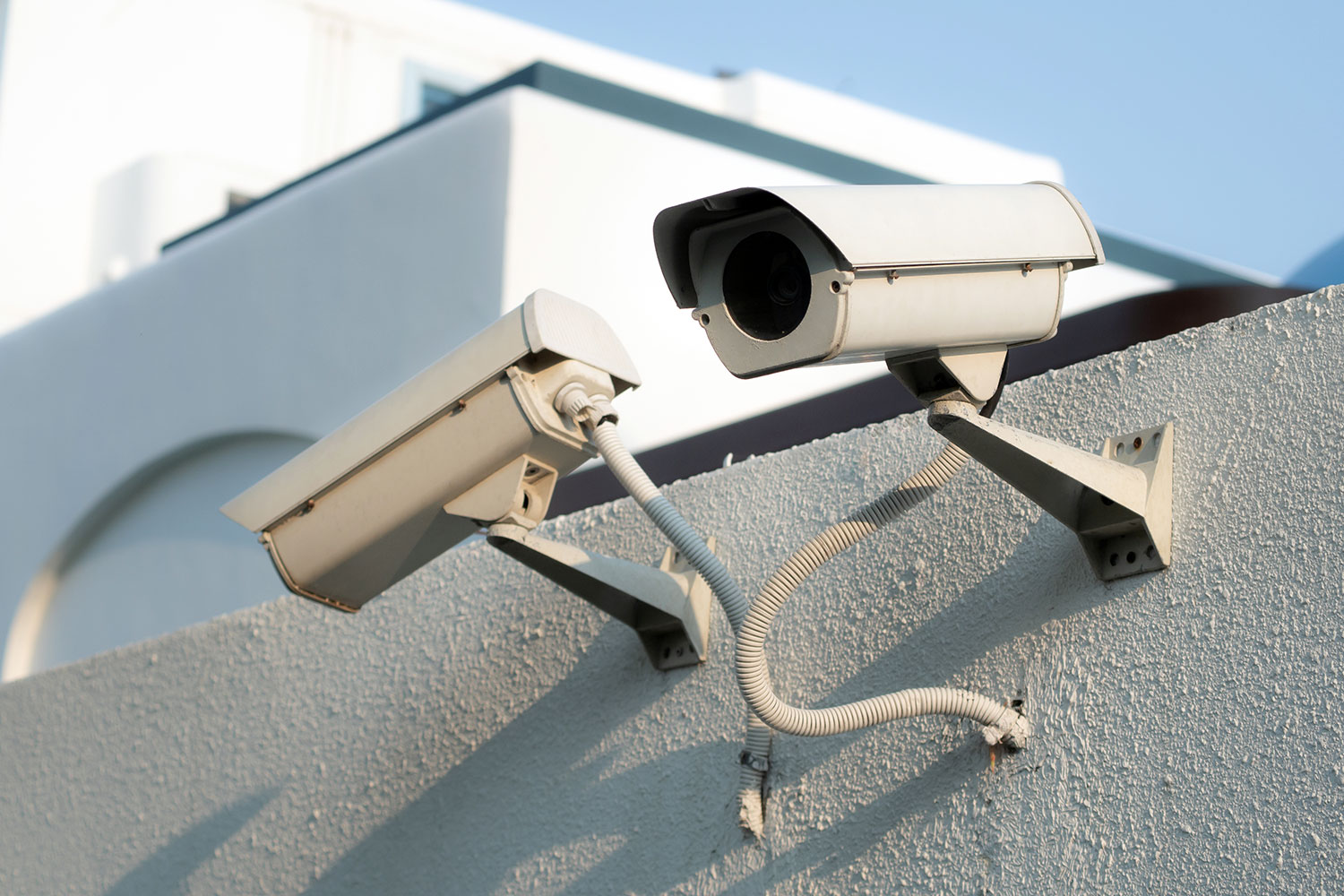 Cámaras de video vigilancia en funcionamiento